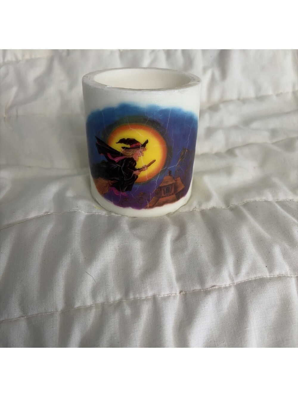 hollow-core wax candle